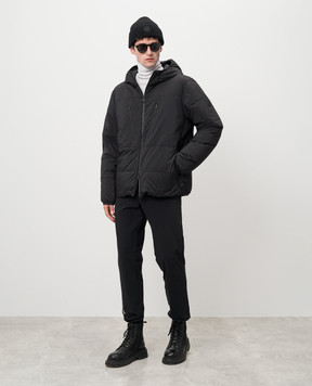 Moncler Черная пуховая куртка Hutte J20911A00052597WI