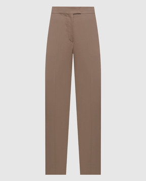Brunello Cucinelli Бежевые брюки с цепочкой мониль M0F70P8878