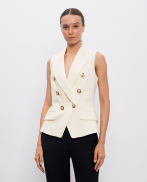 Balmain Бежевый жилет FF1AG740VI29