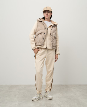 Moncler Grenoble Бежевая спортивная куртка с логотипом J20988G00011899RB
