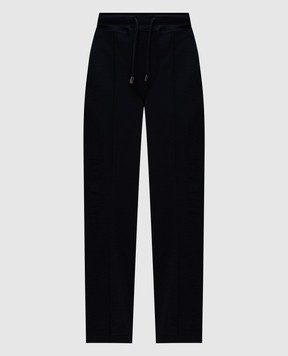 ISAIA Синие спортивные брюки из шерсти MP0057J0402