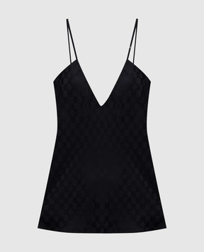 AMIRI Черный топ в узор AWTPTT1011