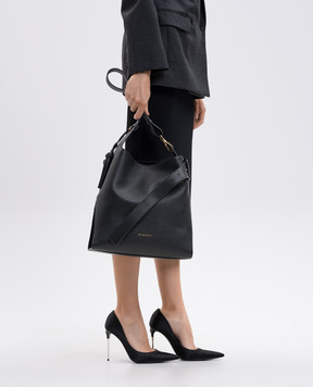Givenchy Чорна шкіряна сумка Belted з логотипом BB512ZB29Z