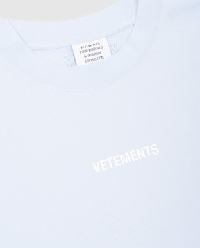 Vetements Дитяча блакитна футболка з логотипом KA10TR100L