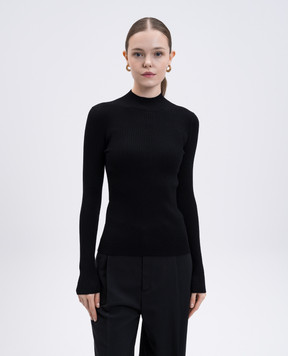 Twinset Чорний гольф в рубчик 252TP3243