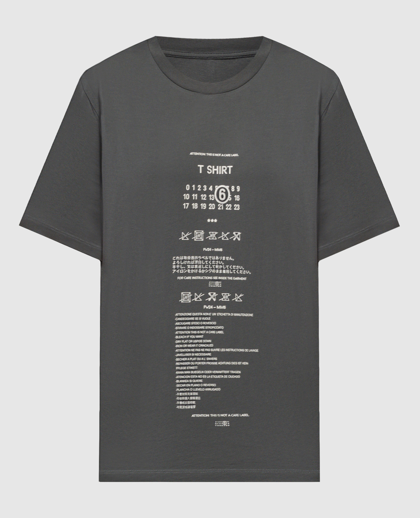 

Серая футболка с принтом Care Label, Серый, Футболки