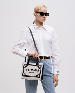 Balmain Черная сумка B-Army с вышивкой логотипа EN0FE900TCRB