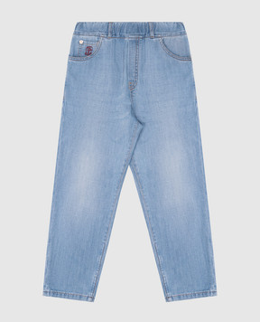 Brunello Cucinelli Детские джинсы с логотипом логотип BE645D306B