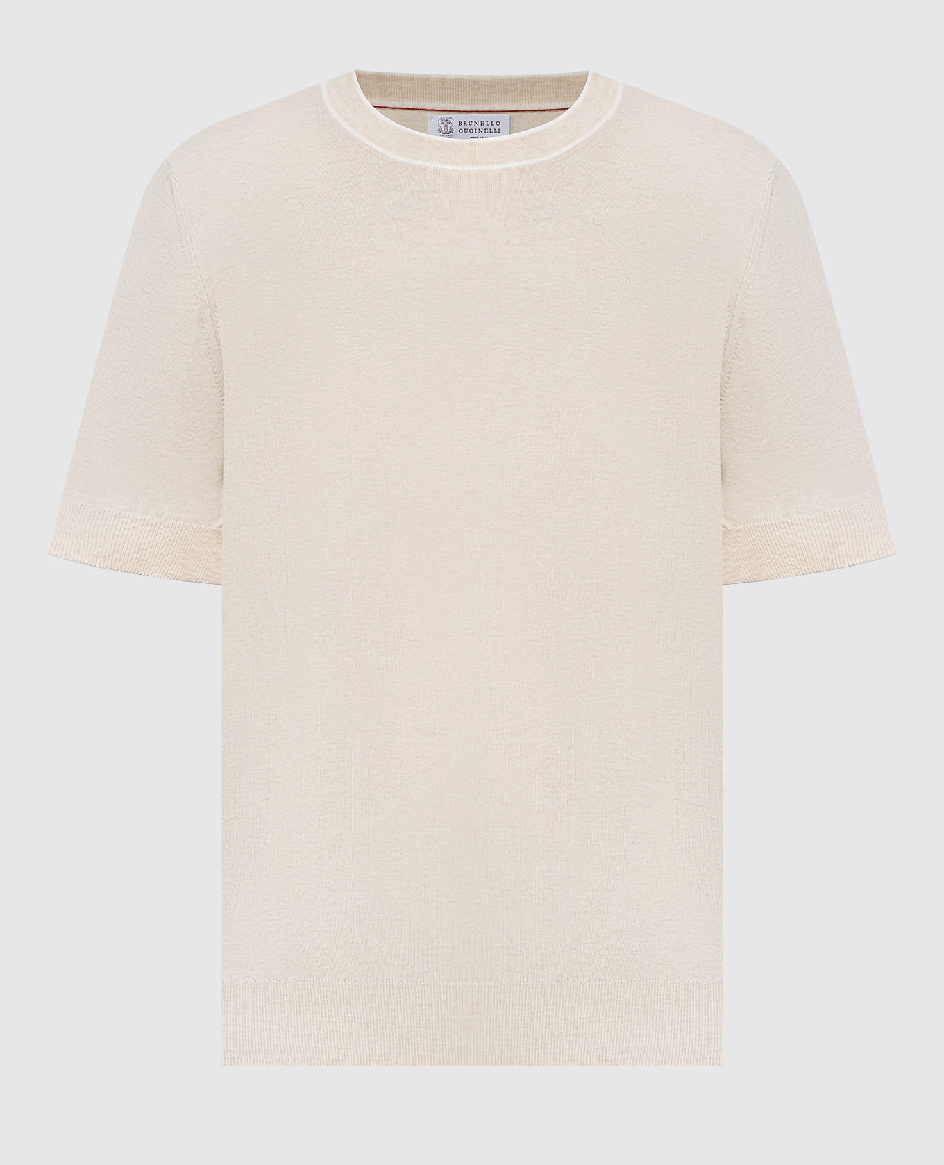 T-shirt beige chiné