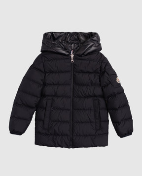 Moncler ENFANT Дитяча синя пухова куртка з логотипом K29541A00004597YW810