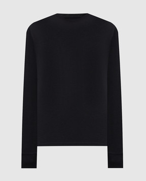 Tom Ford Чорний лонгслів з логотипом JCL006JMT012