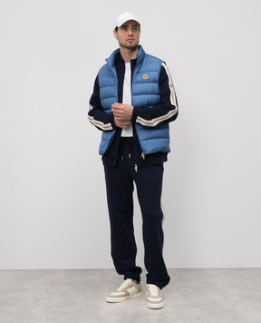 Moncler Голубой пуховый жилет Lechtal K10911A00144549SK