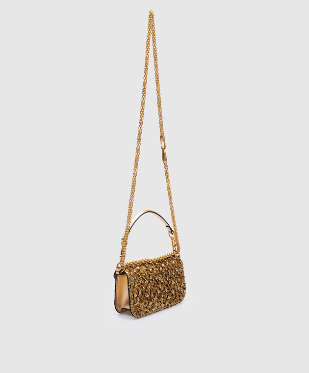 Valentino кожаная сумка из паеток и кристаллов 5W2B0K53EKS изображение 3