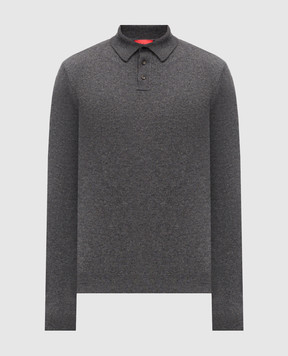 ISAIA Серое поло из кашемира MG8424YP003