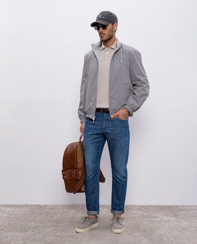 Brunello Cucinelli Сині джинси з льоном M239PX1290