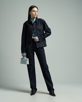 Loro Piana Синя джинсова куртка з шовком FAN7471