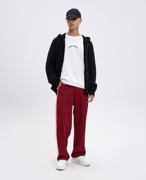 Palm Angels Біла футболка з логотипом PMAA10BF25JER001