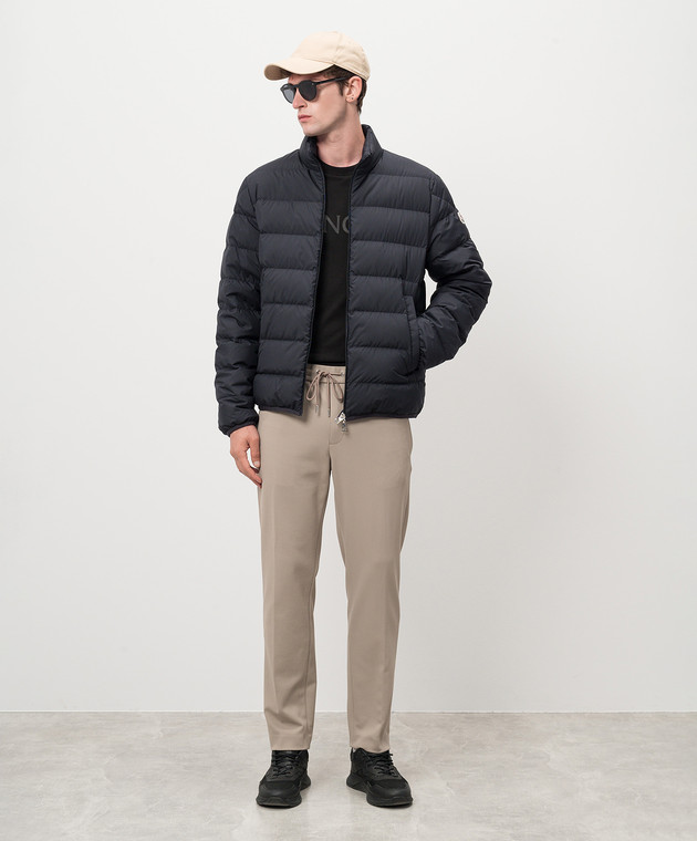 Moncler - Черная футболка с принтом логотипа J20918C000238390T