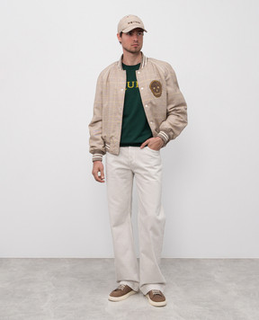 Alexander McQueen Зелений джемпер з вовни з логотипом 839681Q1BEB