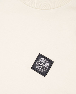 Stone Island Дитяча бежева футболка з логотипом K1S162100002S004768
