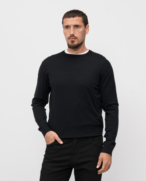 Stefano Ricci Чорний джемпер з вовни K303025G01F25345