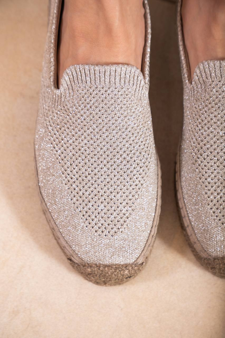 Brunello Cucinelli Сірі еспадрильї з люрексом MZ34G2696 зображення 6