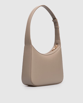 Dolce&Gabbana Бежева шкіряна сумка-хобо 3.5 BB7598AW576