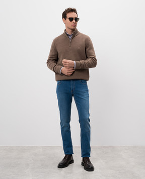 Cashmere&Whiskey Блакитні джинси з патчем логотипа CORATO781