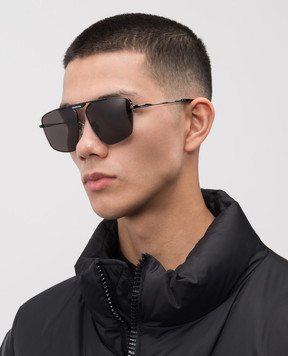 Balenciaga Чорні сонцезахисні окуляри Tag 2.0 Navigator 703445T0005