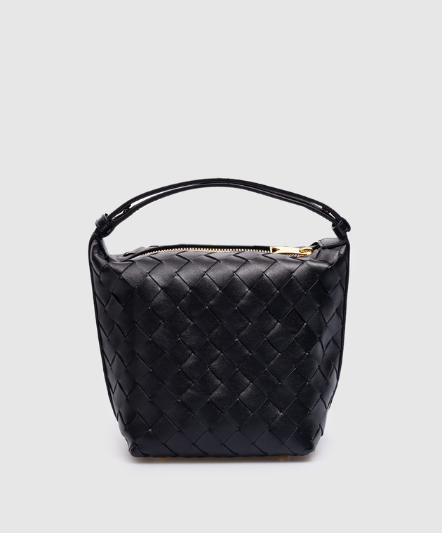 Bottega Veneta - Candy Wallace black leather bucket bag with 