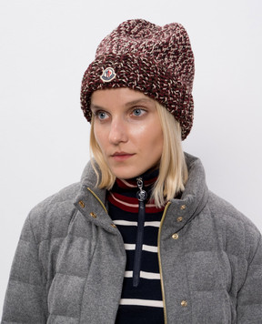 Moncler Шапка з вовни з нашивкою логотипа K20933B00039M1282