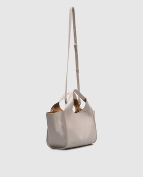 Gianni Chiarini Бежева шкіряна сумка-тоут EUFORIA BS9554RNGDBL