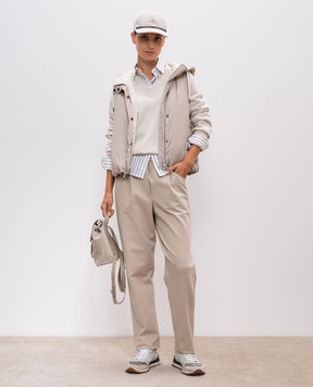Brunello Cucinelli Бежевые штаны M0R24P7745