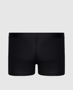 Zimmerli Чорні труси-боксери з логотипом 7001343