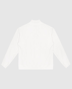 Brunello Cucinelli Детский белый свитшот с вышивкой логотипа BH827E852B
