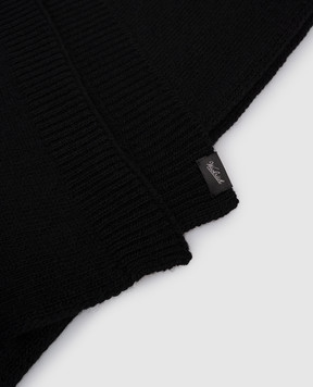Woolrich Черный шарф с шерстью с нашивкой логотипа CFWOAC0332MRUF0659