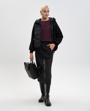 Twinset Бордова футболка з логотипом 252TP2057
