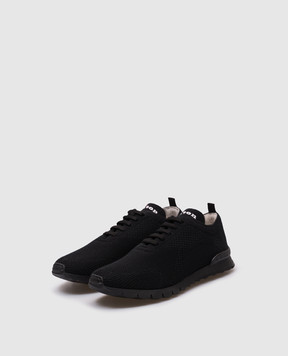 Kiton Черные кроссовки с логотипом USSFITBN00847