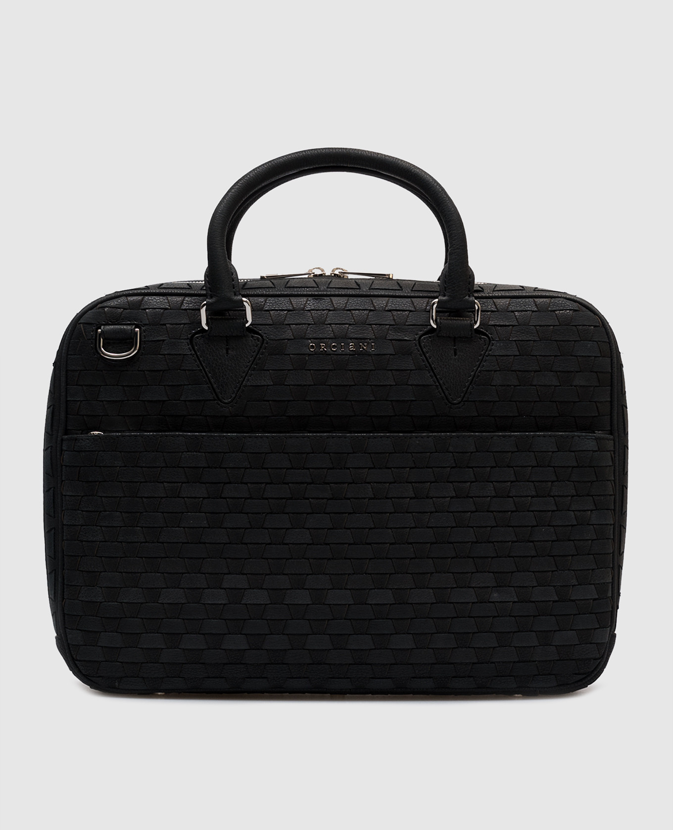 

Черный кожаный портфель Chevrette Woven, Портфели