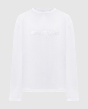 Helmut Lang Белый лонгслив с вышивкой логотипа O06HM511