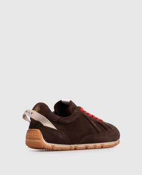 Bally Коричневые замшевые кроссовки Quarry с логотипом WK00CKSU005