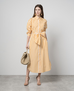 Max Mara Weekend Помаранчева сукня-сорочка FALASCO в смужку FALASCO