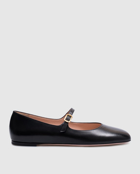 Bally Черные кожаные балетки WA051FVT821