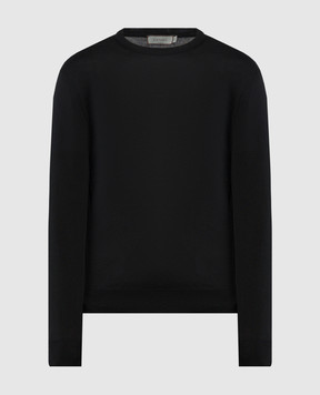 Canali Черный джемпер из шерсти MK00077C0012