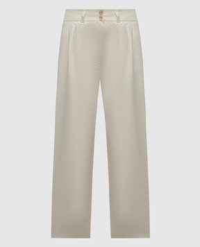 Woolrich Бежевые брюки с логотипом CFWWTR0174FRUT3027