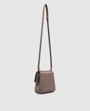 Dolce&Gabbana Бежева шкіряна сумка-месенджер Marlene BB7726A3G19