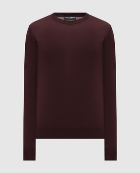Dolce&Gabbana Бордовий джемпер з кашеміру GXX02TJBW05