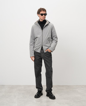 Herno Серая куртка с металлическим логотипом GI00042UR12387S