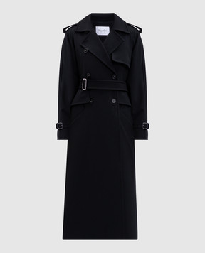 Max Mara Чорний двобортний тренч FLAVIO FLAVIO