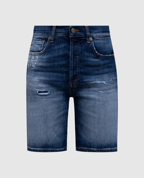 Dondup Синие джинсовые шорты Dade с патчем логотипа DP744DSE340DIM2